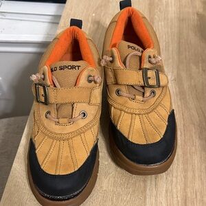 Polo by Ralph Lauren Kids Tan and Black Sneakers